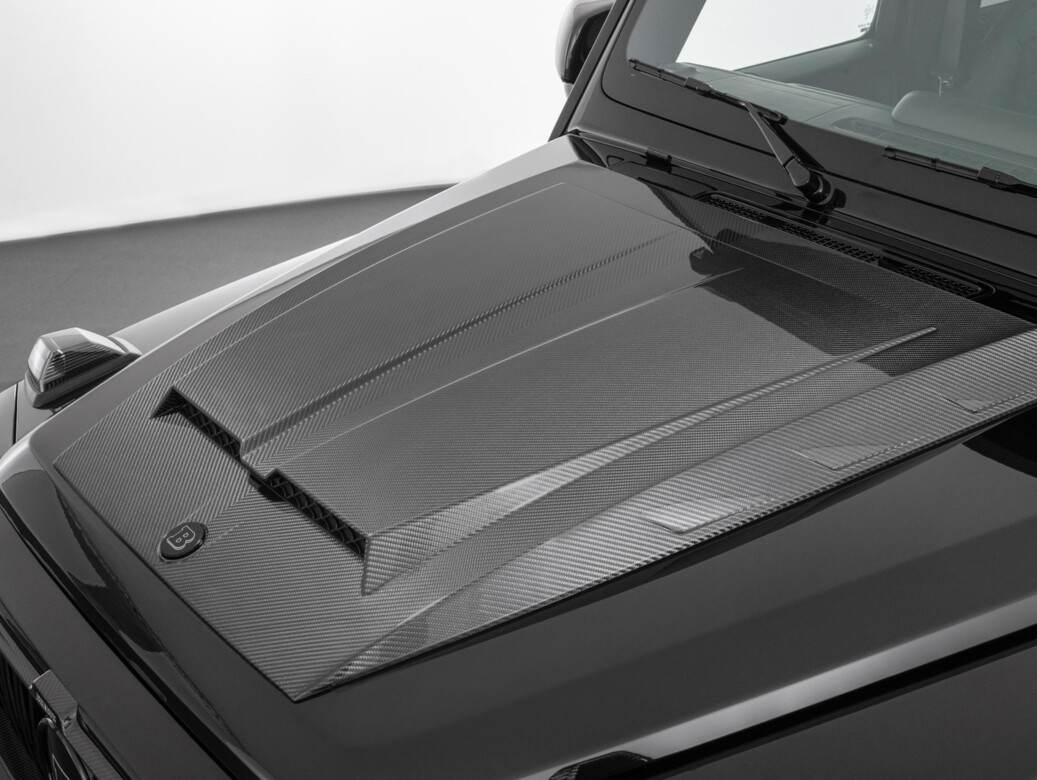 Carbon Fiber Hood Cover with Brabus Insert for Mercedes Benz W463A G-Class G-Wagon